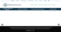 Desktop Screenshot of clinicasanfrancesco.it