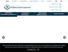 Tablet Screenshot of clinicasanfrancesco.it
